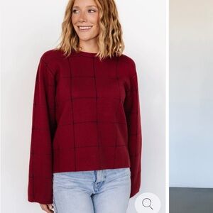 Remington Red and Navy Sweater by Baltic Born size Medium